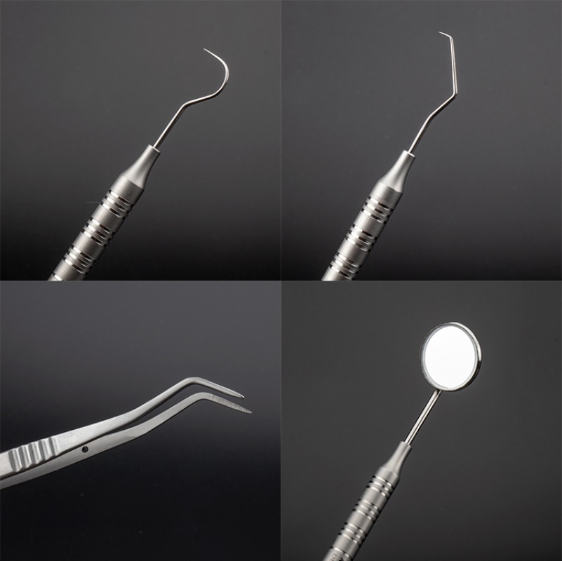Dental Mirror Probe - 3 szt./zestaw Instrumenty dentystyczne Zestaw dla
